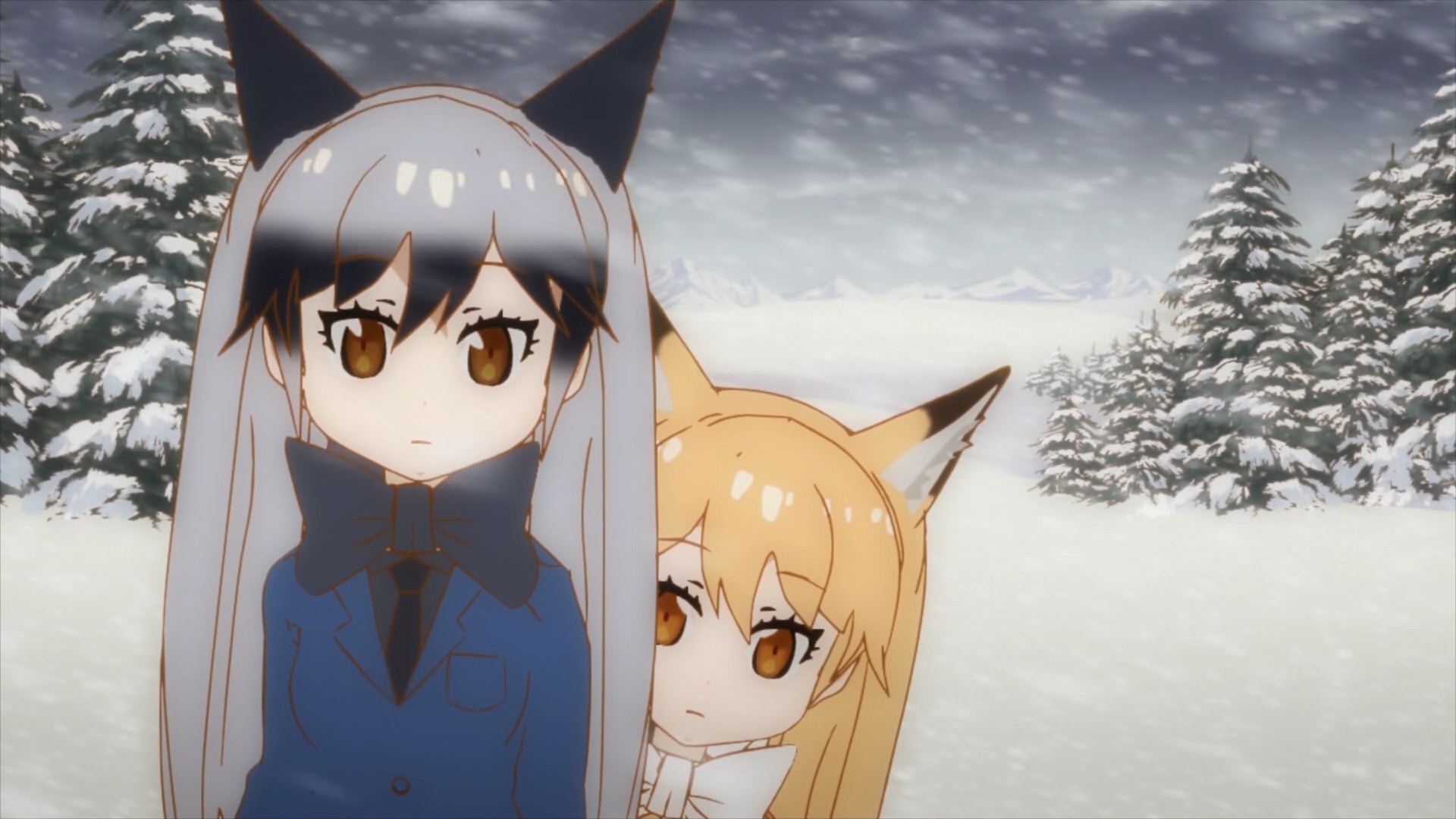 A Snowy Mountain Area in OP from Anime Season 1.