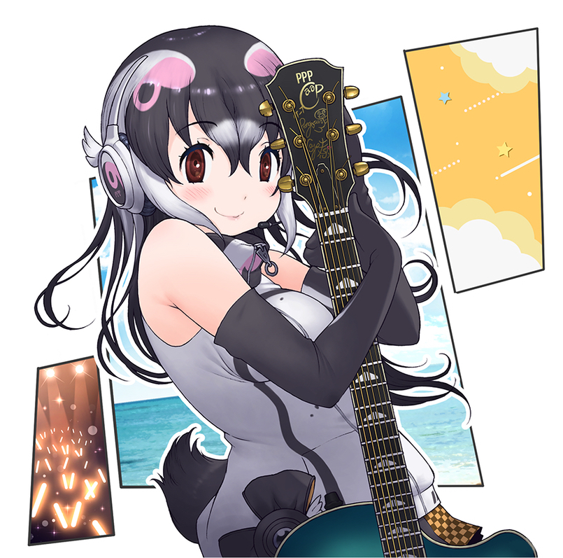 Full official art of African Penguin, later released as the acrylic stand artwork.