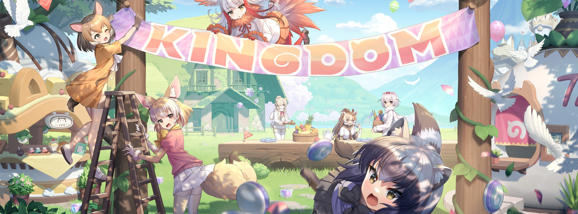 Banner art for the official Facebook of Kemono Friends Kingdom (Taiwan server).